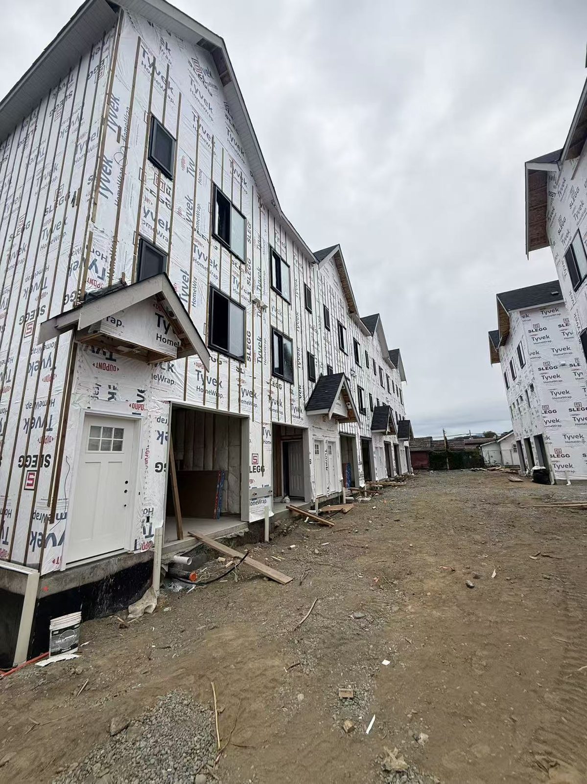 Festubert Street structural framing progress photo 3