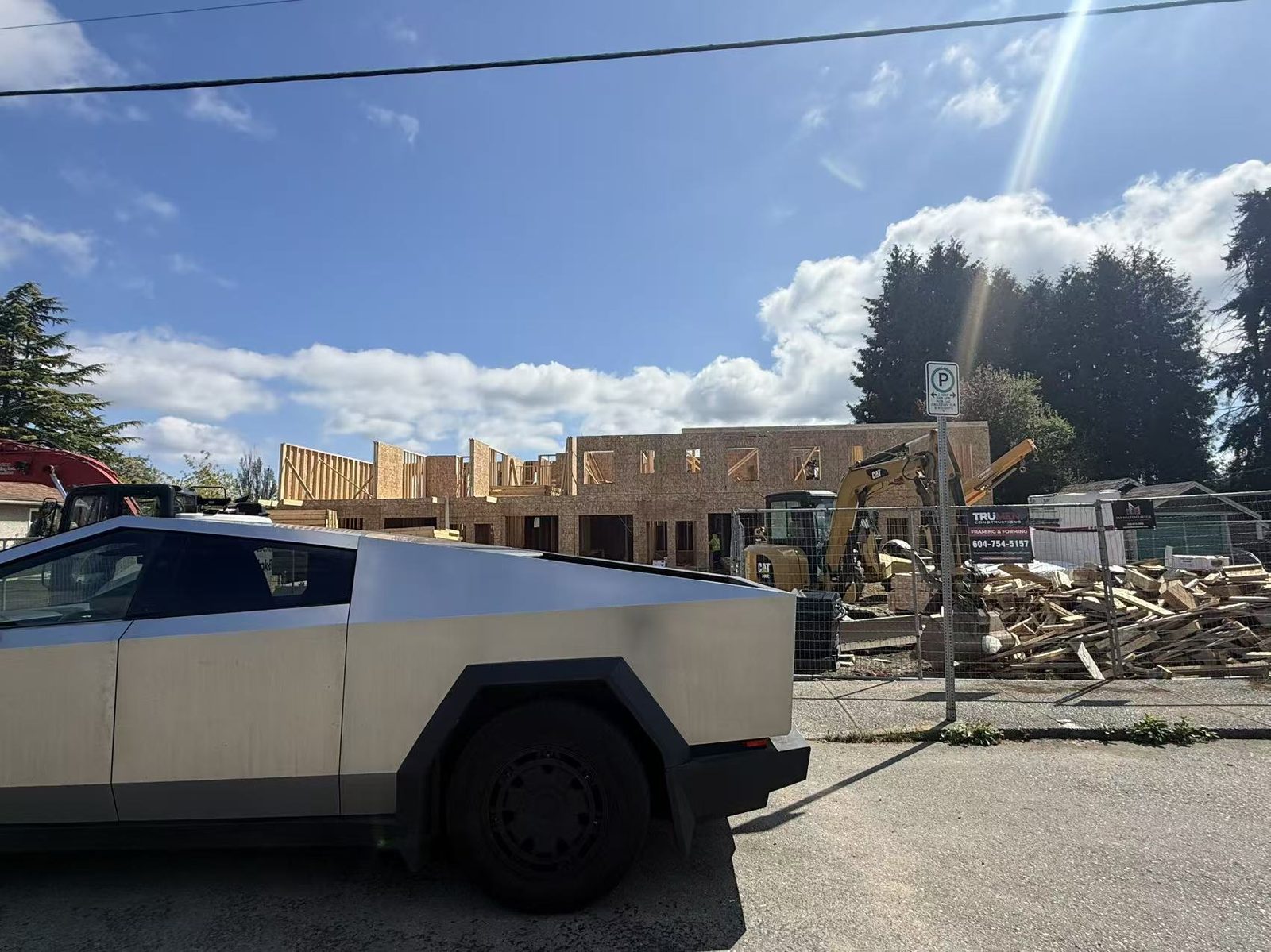 Festubert Street structural framing progress photo 4
