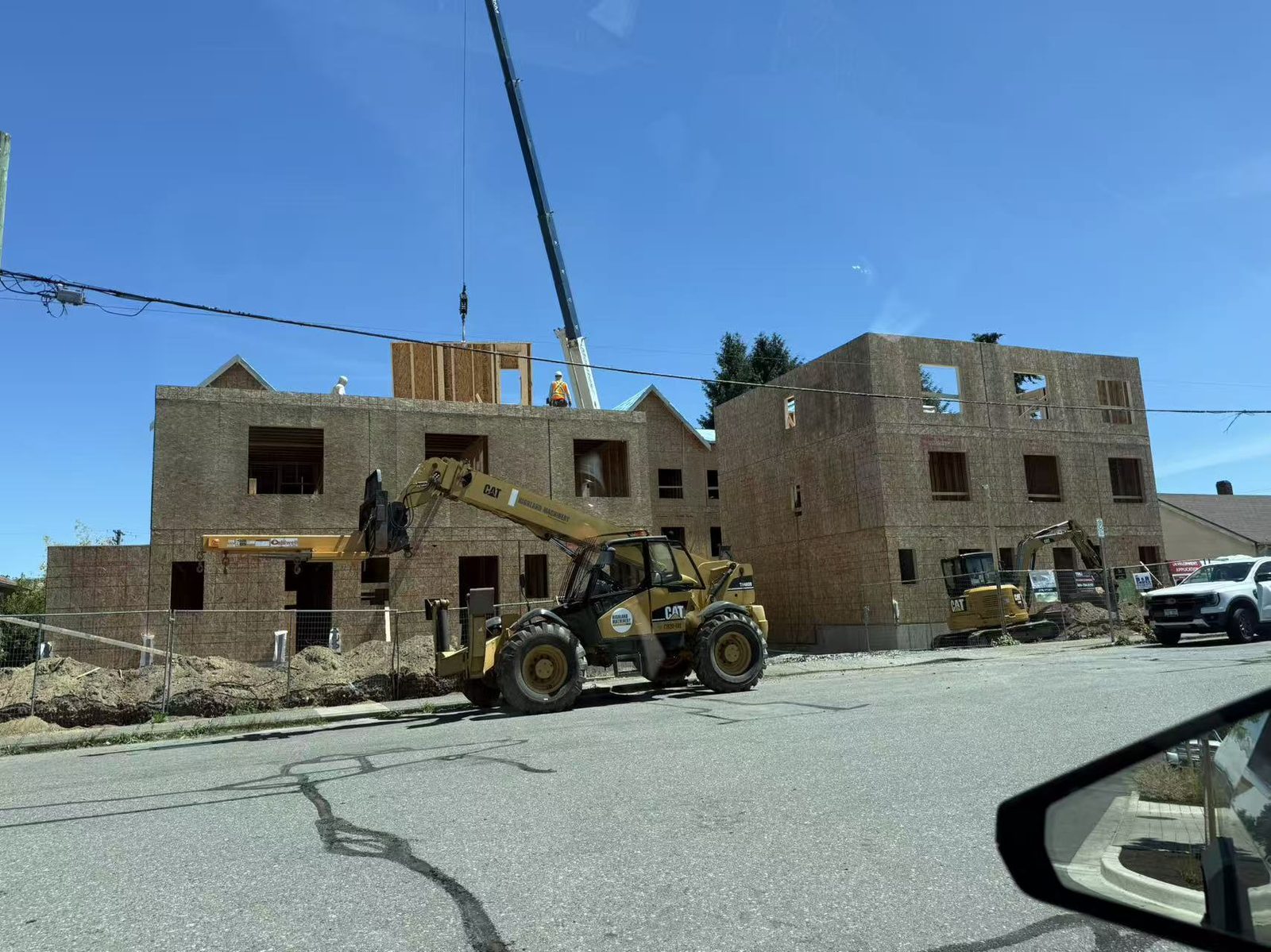 Festubert Street structural framing progress photo 9