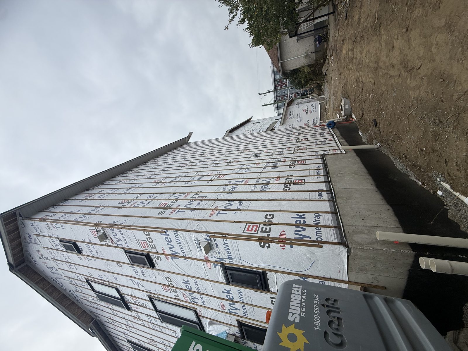 Festubert Street structural framing progress photo 12