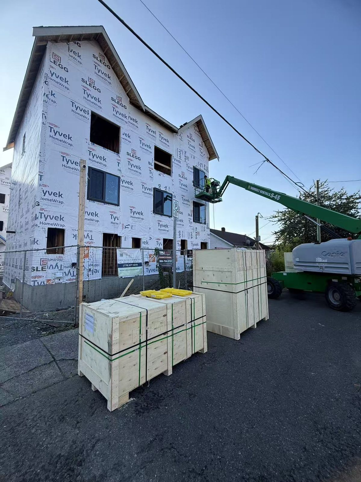 Festubert Street structural framing progress photo 15