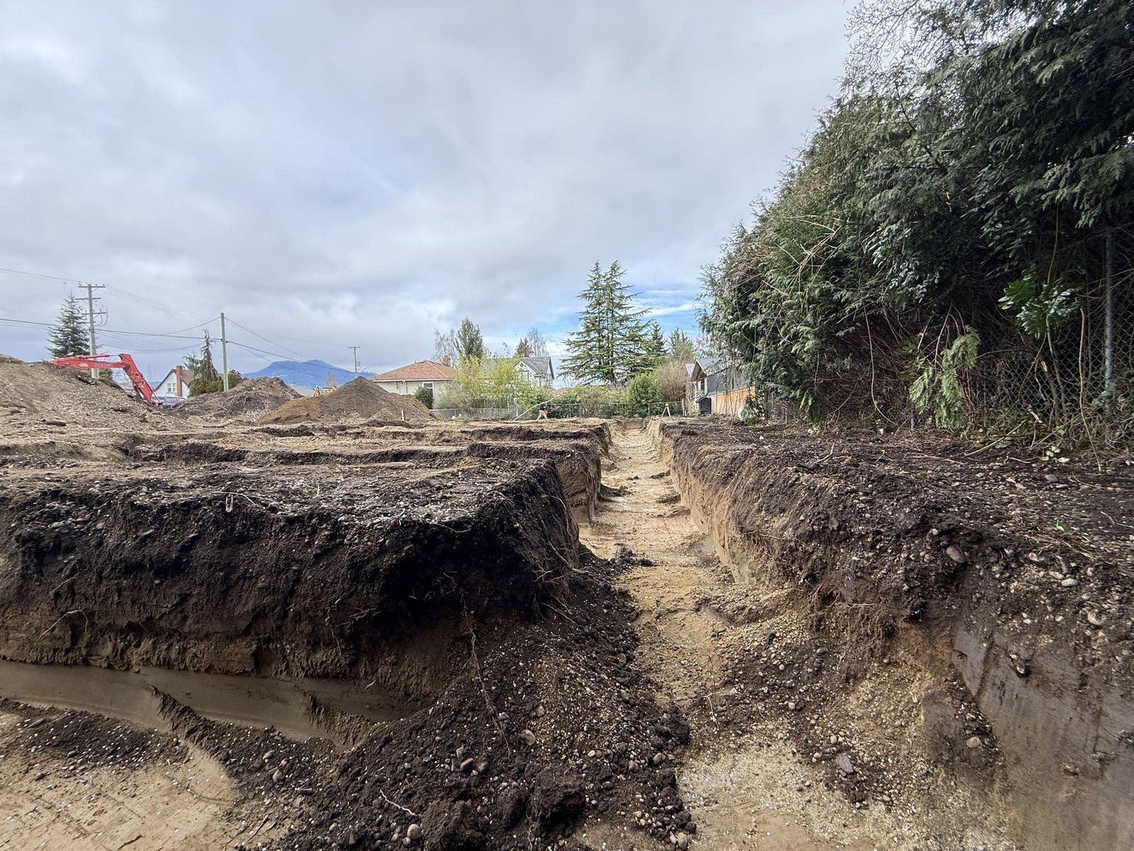 Demolition and foundation work, view 7