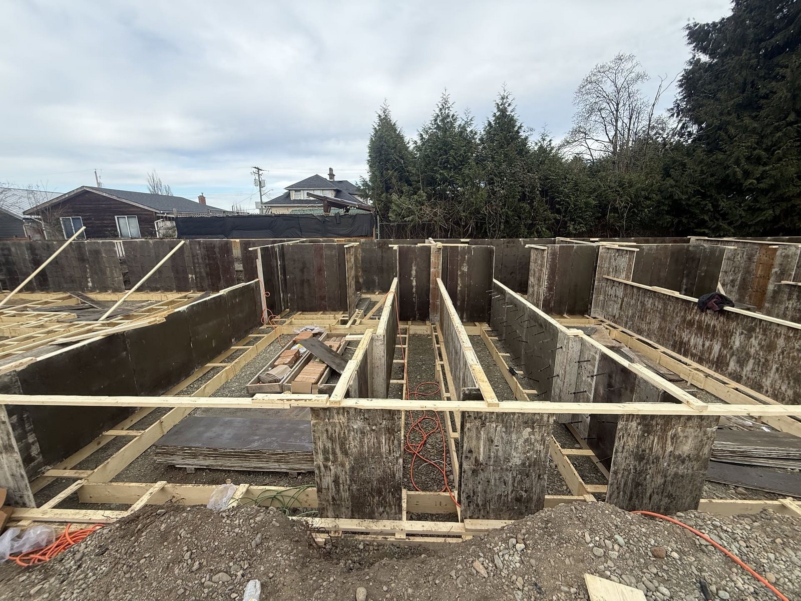 Demolition and foundation work, view 9