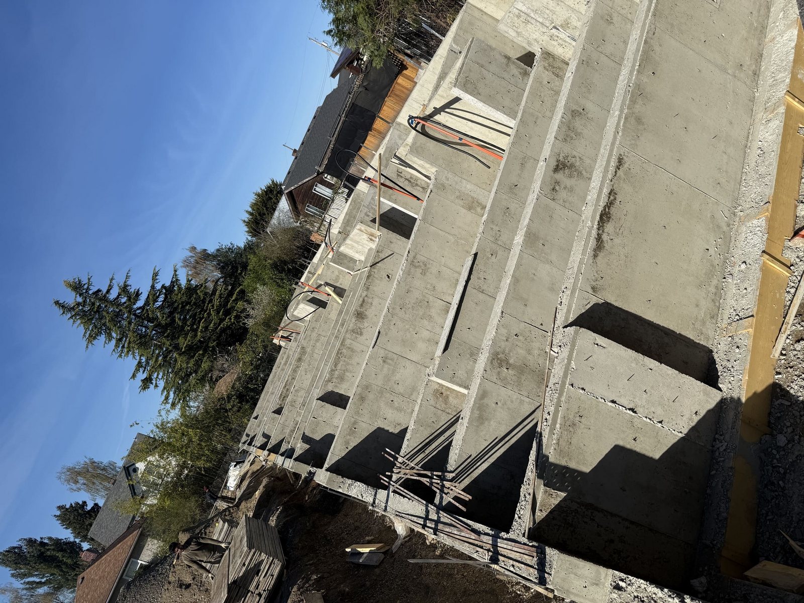 Demolition and foundation work, view 11
